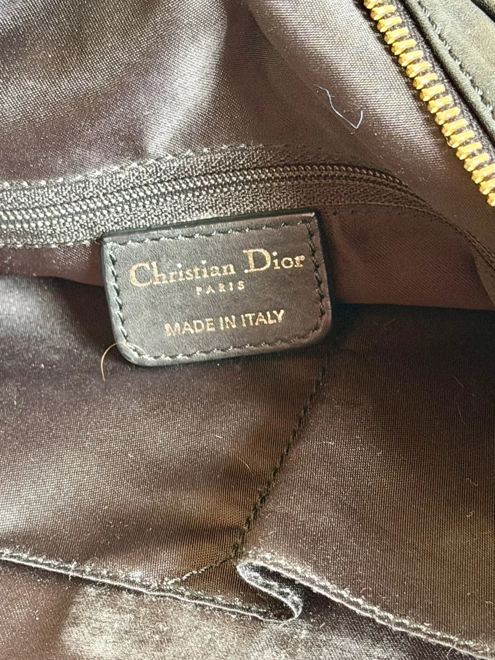 CHRISTIAN DIOR Gypsy Crescent Large Washed Calfskin Hobo. Like New! RT $ 2199.